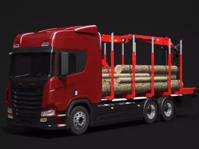 Generic Logging Truck 3D model
