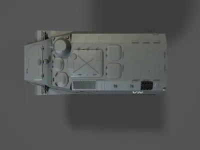 Tank MTLB Low-poly 3D model