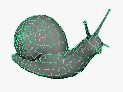 Low Poly Snail Low-poly 3D model