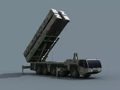 Missile Launcher 3d model - animated 3D model
