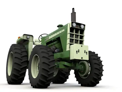 Oliver 2255 4WD Tractor 1972 3D model