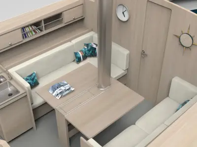 12m Cutter Sailboat 3D model