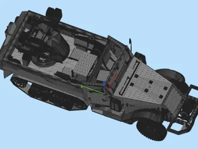Multiple Gun Motor Carriage M16 3D model