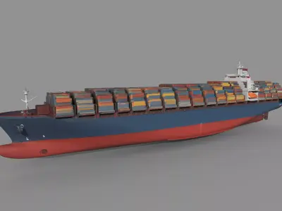 Container Ship 3D model purchase