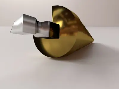 Pyramid Drill Bit 3D model