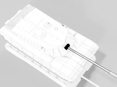 tank b20m Low-poly 3D model