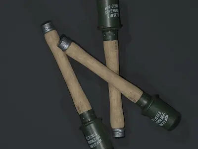 WW2 Grenade Low-poly 3D model