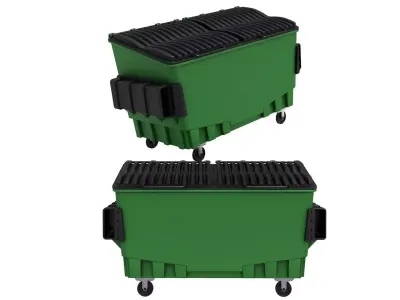 Trash Container 3D model get