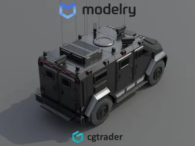 SWAT Vehicle 3D model buy