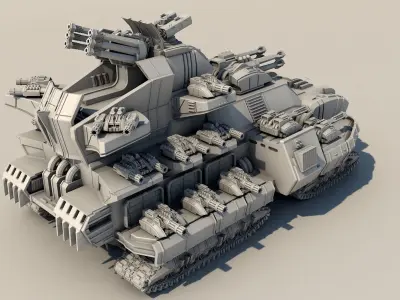 Legendary tank  3D print model