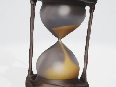 Classic Hourglass 3D Model 3D model