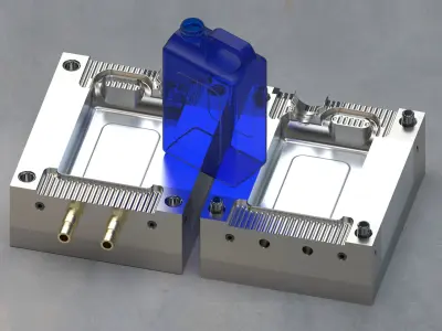 Gallon and Mold 4K 3D model