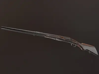 IZH MP - 43 Low-poly 3D model