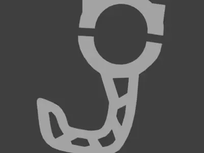 Steering wheel and helmet hook rollcage - Race drift car 3D print model