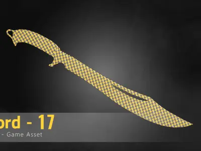 Sword-17 Low-poly 3D model