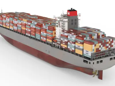 Container Ship 3D model