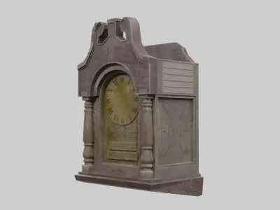 Old vintage furniture realistic low poly - 2 Low-poly 3D model