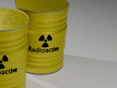 Uranium barrel 3D model
