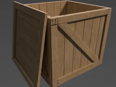 Crates Pack Low-poly 3D model purchase