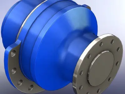 Modular Hydraulic Motors POCLAIN MS05 Free 3D model