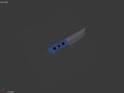 Low Poly Knife Pack - 7 Knife Low-poly 3D model