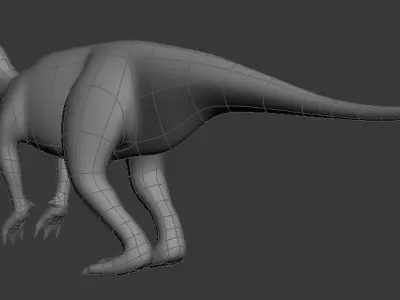 Dinosaur Low-poly 3D model 2