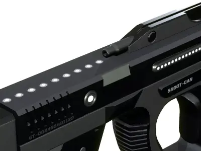 weapon Plasma Blastor Pistol  Shooter Low-poly 3D model