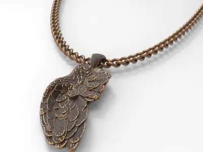 Wing Pendant Printable 3D print model