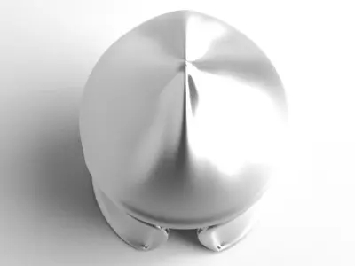 Medieval Helmet - Barbute 3D model