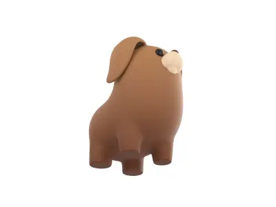 Dog Character 03 3D model