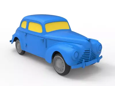 Skoda 1101 1946 Classic Car 3D print model