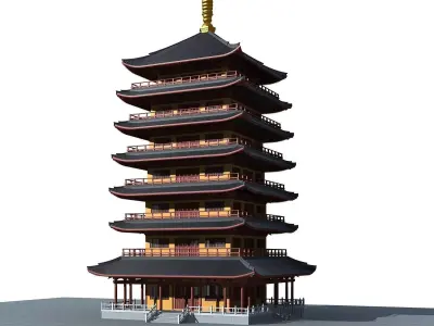 Chinese Style Architecture 3D model 62