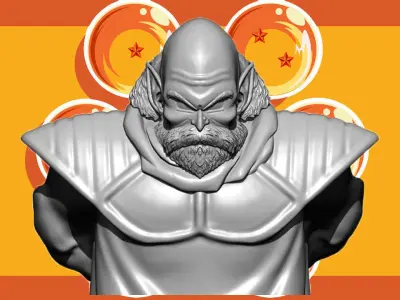 PLANTHORR - DRAGONBALL- 3D PRINT - SPLIT PART 3D print model