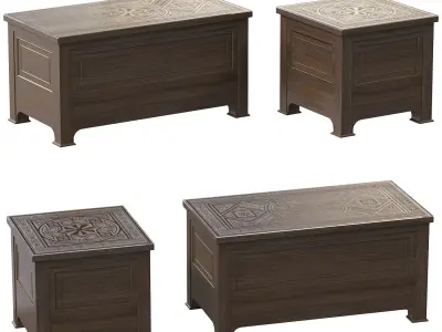 Coffee table from arabic 3D model