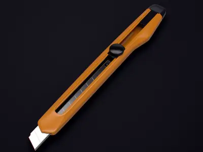 Cutter orange knife - design 3D model