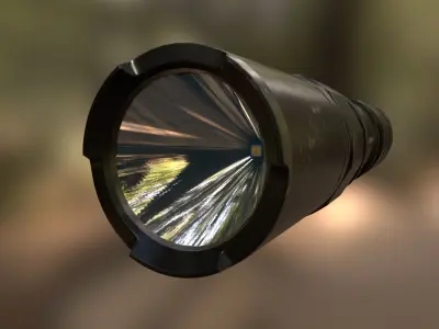Tactical Flashlight Nitecore MT2C Low-poly 3D model