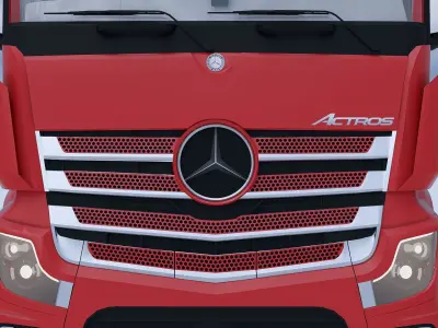Larger Mercedes Benz Actros 3D Model  High Quality  3D model