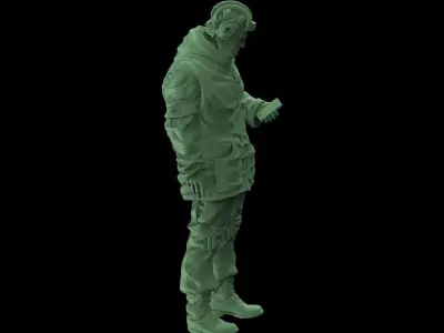 UKRAINIAN Tank Crew 3D print model