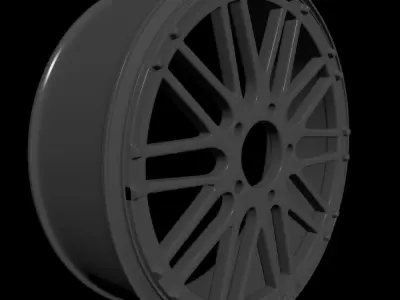 Car rim 5 Low-poly 3D model