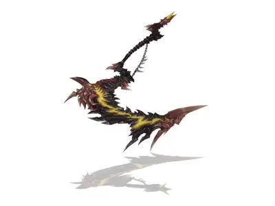 Infernal  Scythe Low-poly 3D model