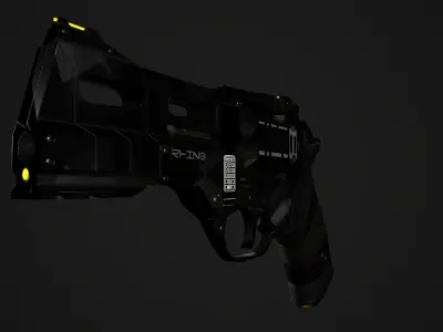RHINO 40DS Sci-Fi or Cyberpunk Low-poly 3D model