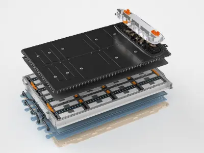 Electric Cars Battery Generic 14 3D model