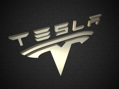 Tesla Logo 3D model by 3dlogoman