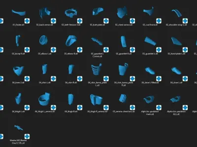 Apha ARC Trooper One12 Scale Armor STL 3D print model