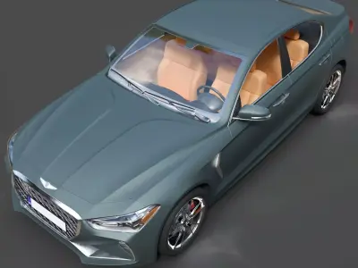 Genesis G70 Luxury Sedan - Ultra High-Poly 3D Model 3D model