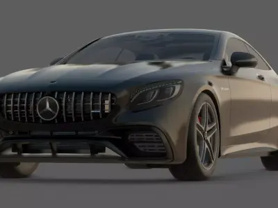 2018 Mercedes-Benz S63 AMG Coupe 3D Model 3D model