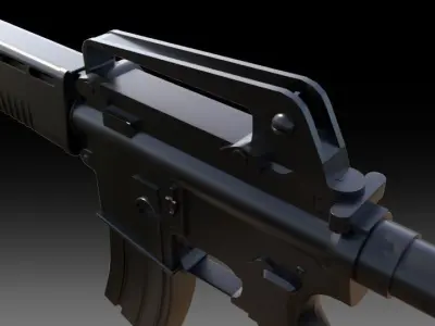 T91 Assault Rifle 3D model