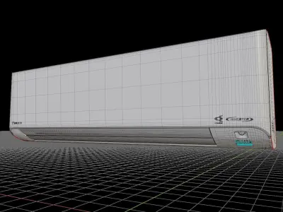 Daikin  Air Conditioner Low-poly 3D model