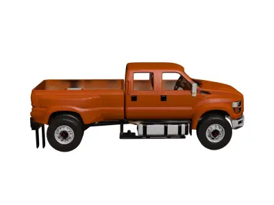 Generic Large Pickup Heavy Duty Oversized Utility Truck 06 3D model