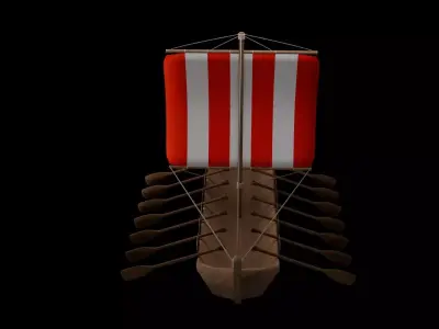 Longship 3D model